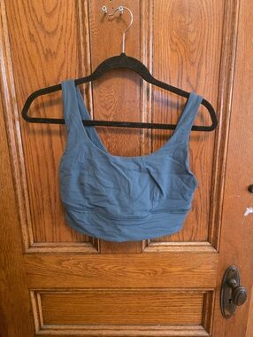 Lululemon Align Ribbed Sportsbra, Size 12- Green Jasper